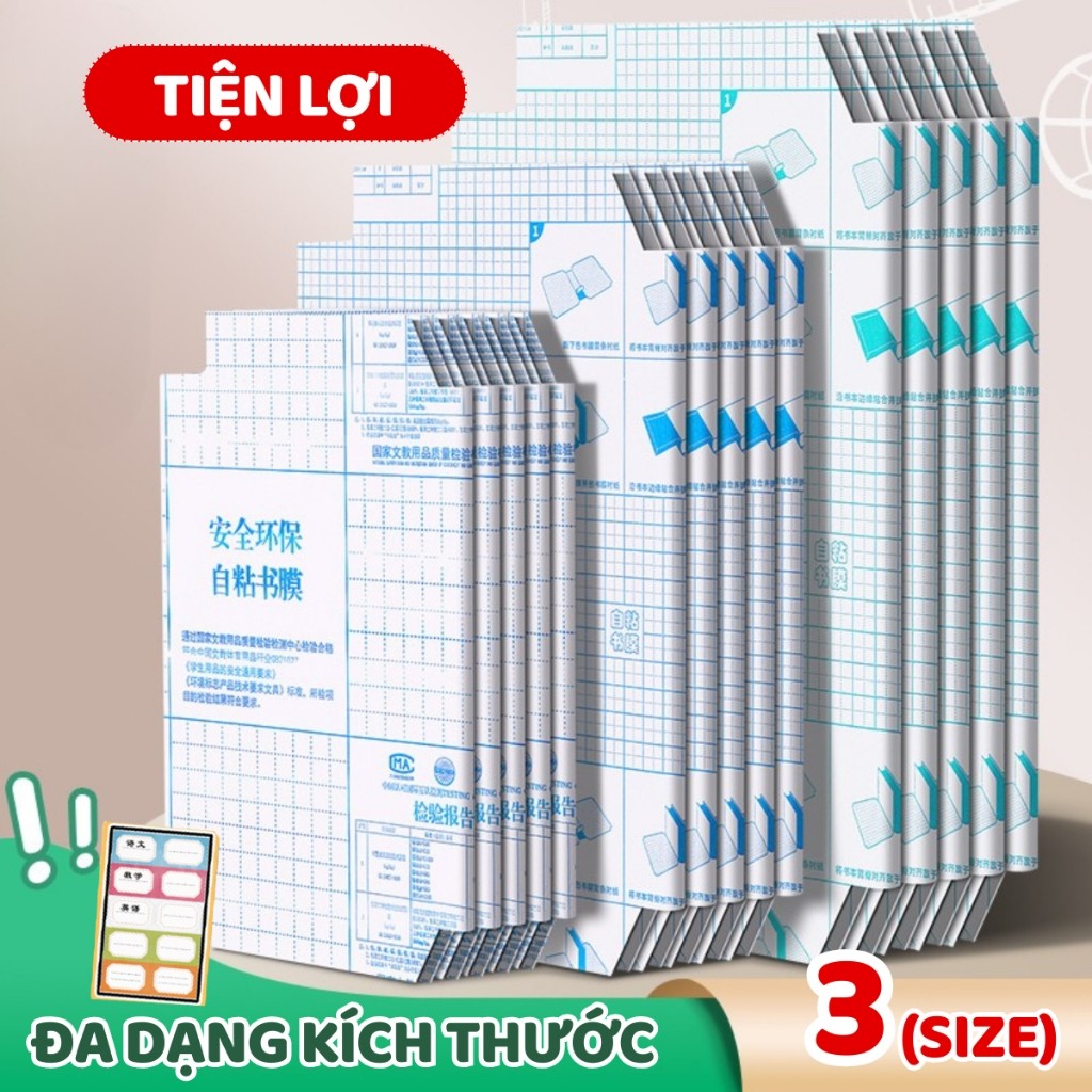 Decal Bọc Sách Vở A4/B5 Trong Suốt - Cuộn Bọc Vở Học Sinh, Dễ Sử Dụng, Chống Trầy Xước, Bảo Quản Sách Hiệu Quả