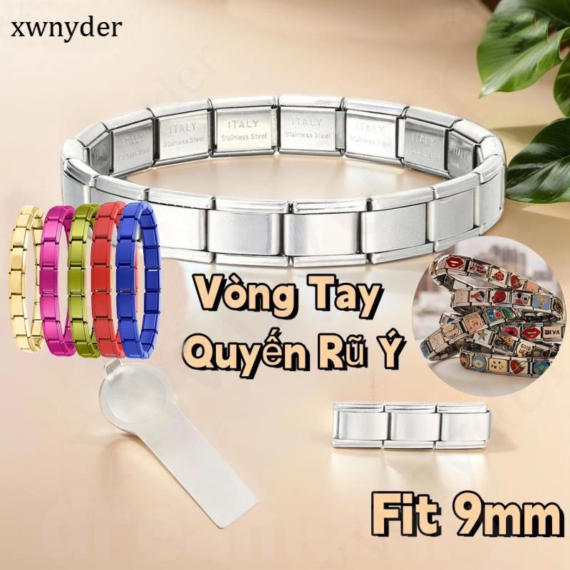 🔥Vòng Tay Quyến Rũ Ý Fit 9mm Ý Quyến Rũ Liên Kết Cho Vòng Tay Diy Cặp Đôi Vòng Tay Tự Làm Trang Sức Thời Trang Phụ Kiện Retro Cá Tính Mô Đun Phụ Kiện Quà Tặng Ngày Lễ Tình Nhân