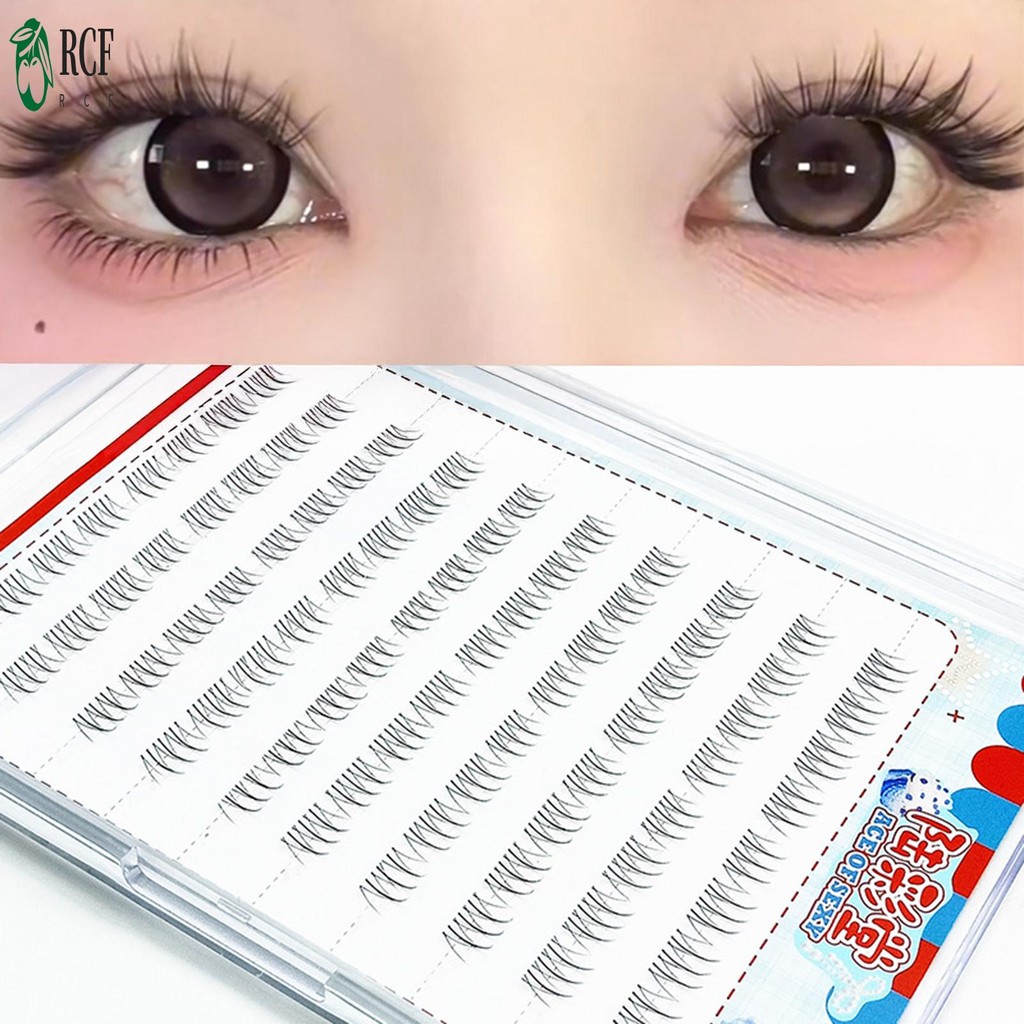 Lông mi phía dưới tự nhiên Lông mi phân đoạn dưới màu đen để trang điểm du lịch dự tiệc hàng ngày