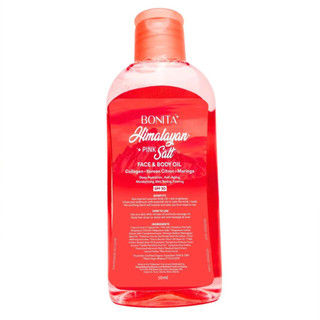 Bonita himalayan pink salt face body hair oil spf30 citron collagen 50ml
﻿