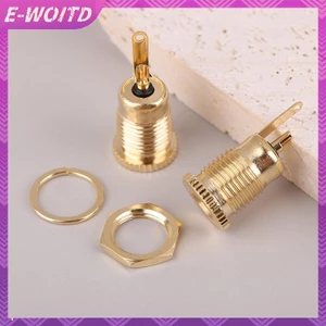 E-WOITD Mạ Vàng 30V 10A Đầu Nối Dòng Điện Cao 5.5x2.1MM 5.5x2.5MM Điện Nữ Jack Ổ Cắm Đai Ốc Bảng Gắn Adapter Kết Nối HNVN