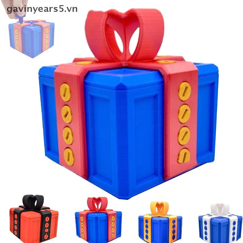 # gavin # Hộp quà gây phiền nhiễu có ốc vít Hộp quà gây khó chịu lớn Hộp vít Prank Hộp quà tặng in 3D Hộp đựng thẻ tiền Quà tặng Giáng sinh.