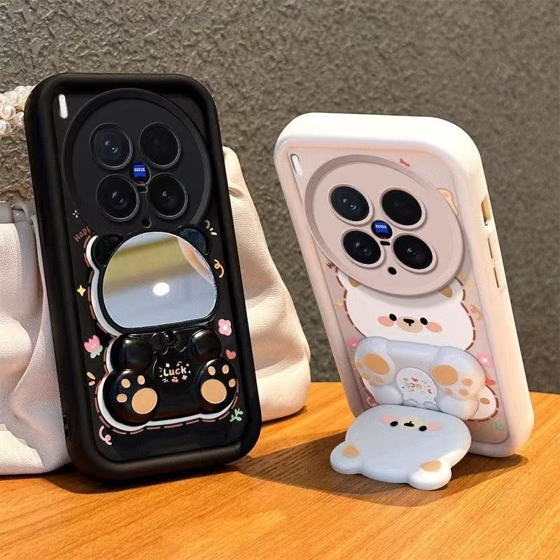 Dành Cho Vivo X200 FE X100 Ultra X90 X80 X70 X200 Pro V60 5G Ốp Lưng Điện Thoại Gương Túi Khí Vỏ Bảo Vệ