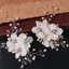 THEGIRL8B Mũ Đội Đầu Cô Dâu, Hoa Thanh Lịch Cô Dâu Mũ, Tinh Tế Trắng Handmade Sang Trọng Cưới Kẹp Tóc Trang Sức Tóc