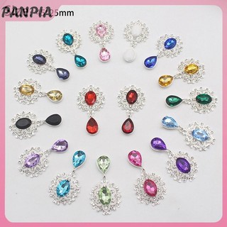 PANPIA-Shining Trâm 45 * 25mm Pha Lê Phụ Kiện Thời Trang Tuyệt Đẹp Đám Cưới Lời Mời Ngày Lễ Trang Trí Sáng Tạo