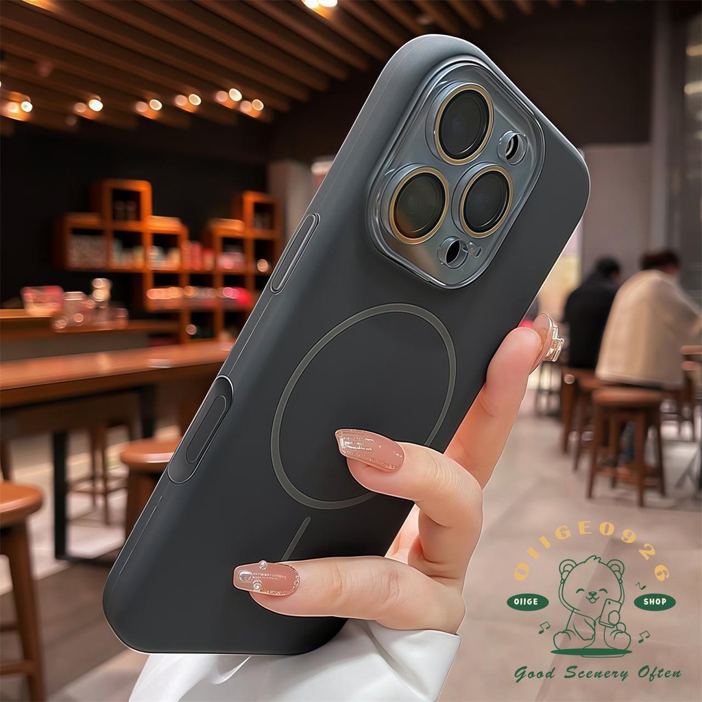 AI chìa khóa lỏng từ tính Vỏ điện thoại iphone16 Pro Max 15 14 13 vỏ cho vỏ iPhone Vỏ mềm silicon TPU chống sốc