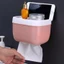Hộp đựng khăn giấy phòng tắm có kệ lưu trữ - Giá đỡ giấy vệ sinh thiết kế treo tường miễn phí phù hợp với mọi loại giấy