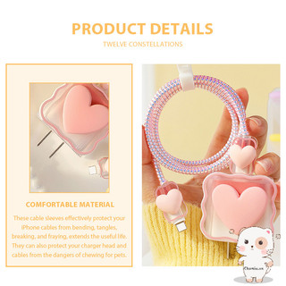 【Chamvn】Vỏ bảo vệ cáp dữ liệu kiểu Wave Vỏ sạc nhanh 18/20W cho IP