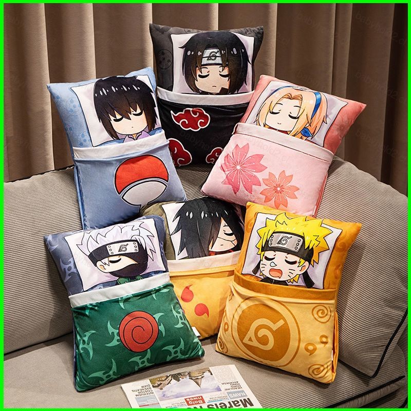 BH2 Naruto Sang Trọng Gối Sasuke Madara Itachi Sakura Ngủ Ném Gối Trang Trí Nhà Quà Tặng Cho Trẻ Em Sofa Đệm HB2