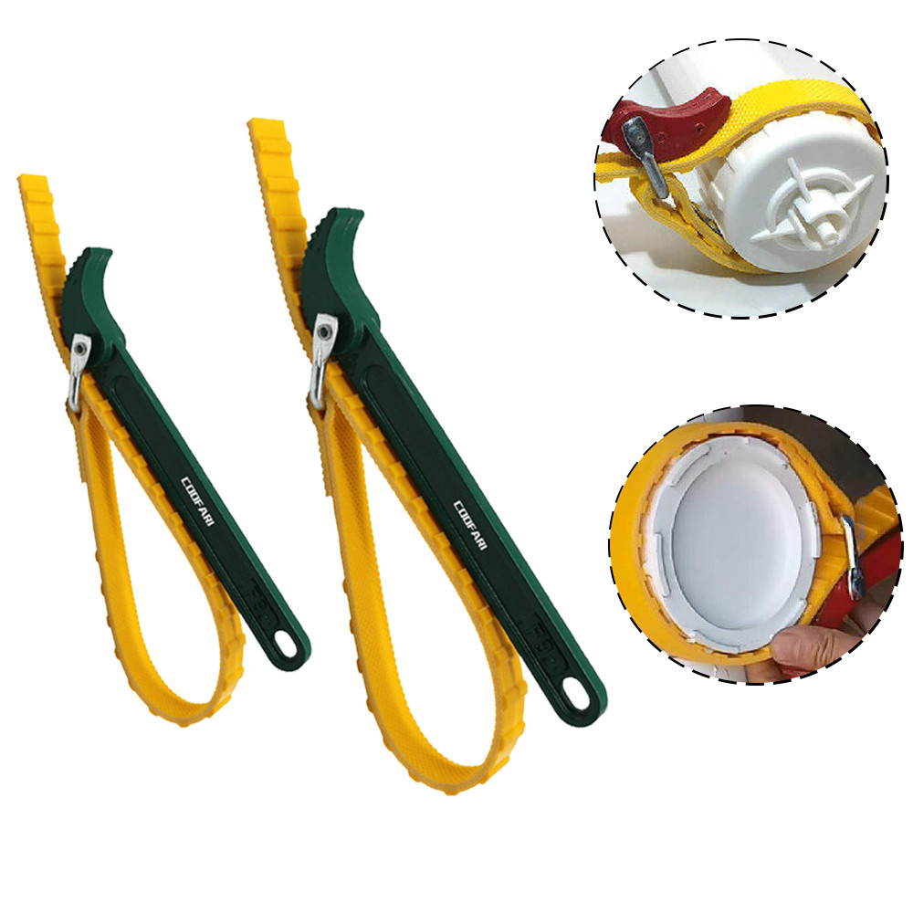 Cảo mở lọc dầu (nhớt) bằng dây xích/ da có khấc  9 inch12 inch cảo lọc nhớt