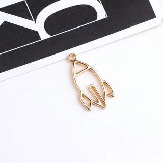 Tự làm phụ kiện trang sức hợp kim Hàn Quốc với kim cương tên lửa - bông tai và mặt dây chuyền