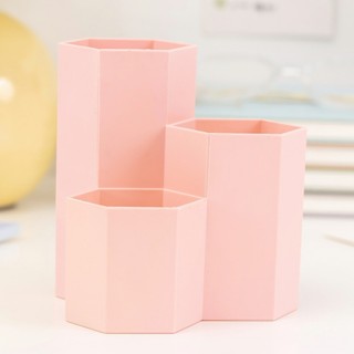 Ống Đựng Bút 3 Ngăn Lục Giác SUNNY DAY
