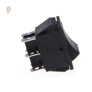 TWE 1 CÁI KCD4 Rocker Đen DPDT BẬT / TẮT / BẬT 6 PIN 16A / 250VAC 20A / 125VAC VN