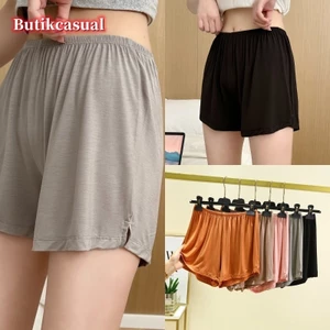 Phụ Nữ modal Quý Quần short Thoải Mái Đàn Hồi Rời Ngắn 2024 Mùa Hè Mới Mỏng plus Kích Thước Thời Trang Đồng Bằng Quần Nhà