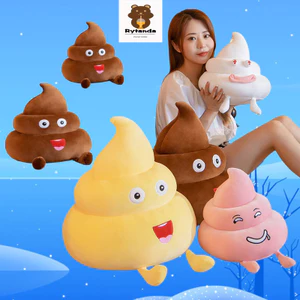 Rytanda Feces Đồ chơi sang trọng Gấu bông Móc khóa phân dễ thương, Gối bài tiết, Đồ chơi sang trọng dễ thương, Quà tặng sinh nhật bạn gái trẻ em, Trang trí nhà cửa