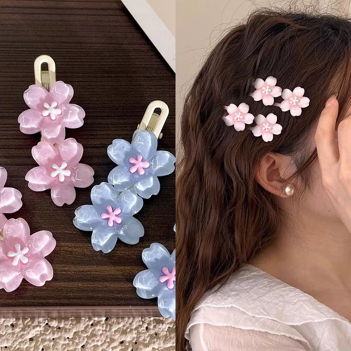 Kẹp Tóc Mỏ Vịt Hoa Anh Đào Nổ Mũ Phụ Kiện Đáng Yêu Cô Gái K33 kokochan lovelycapy