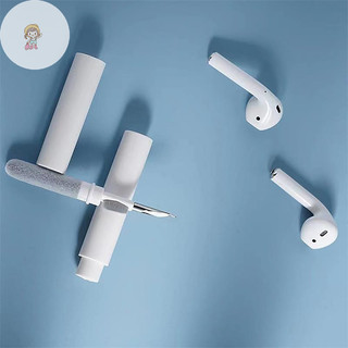Twe al Bút làm sạch tai nghe Dụng cụ làm sạch tai nghe Điện thoại Bàn phím màn hình PC Tích hợp Bộ bàn chải làm sạch VN