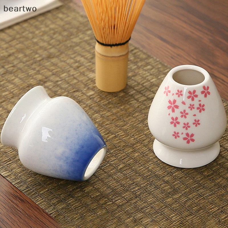 < Beartwo > Gốm Matcha Trà Xanh Chasen Giá Đỡ Bát Tre Nhật Bản Bàn Chải Trà Dụng Cụ Bộ Đồ Ăn Phụ Kiện Đẹp