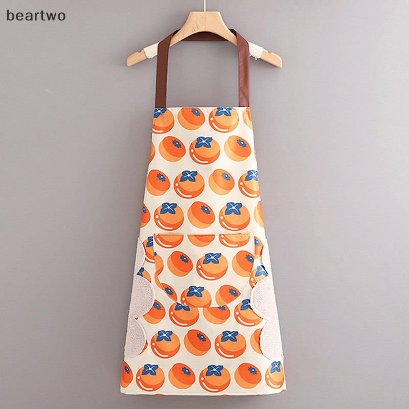 < Beartwo > Hộ Gia Đình Nấu Ăn Lau Tay Tạp Dề Chống Dầu Chống Thấm Nước Nam Nữ Trưởng Thành Eo Thời Trang Cà Phê Quần Áo Lau Tay Tạp Dề Đẹp