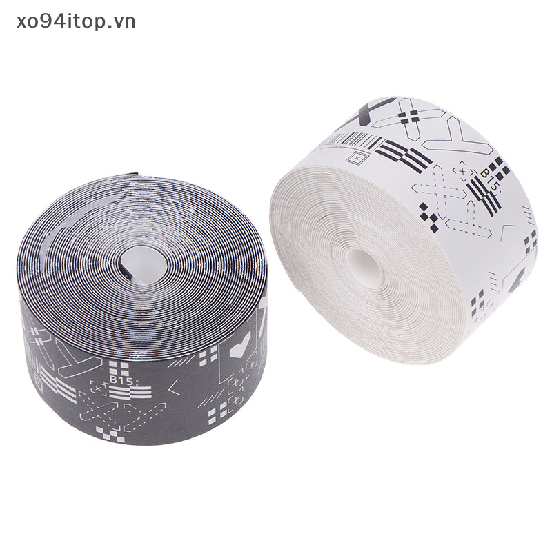 Xoitop 1 Cuộn 500CM Đen Trắng In Hình Tennis Vợt Mái Chèo Top Băng Bảo Vệ Dán Cho Bãi Biển Pickleball Thể Thao Vợt Một Phần VN