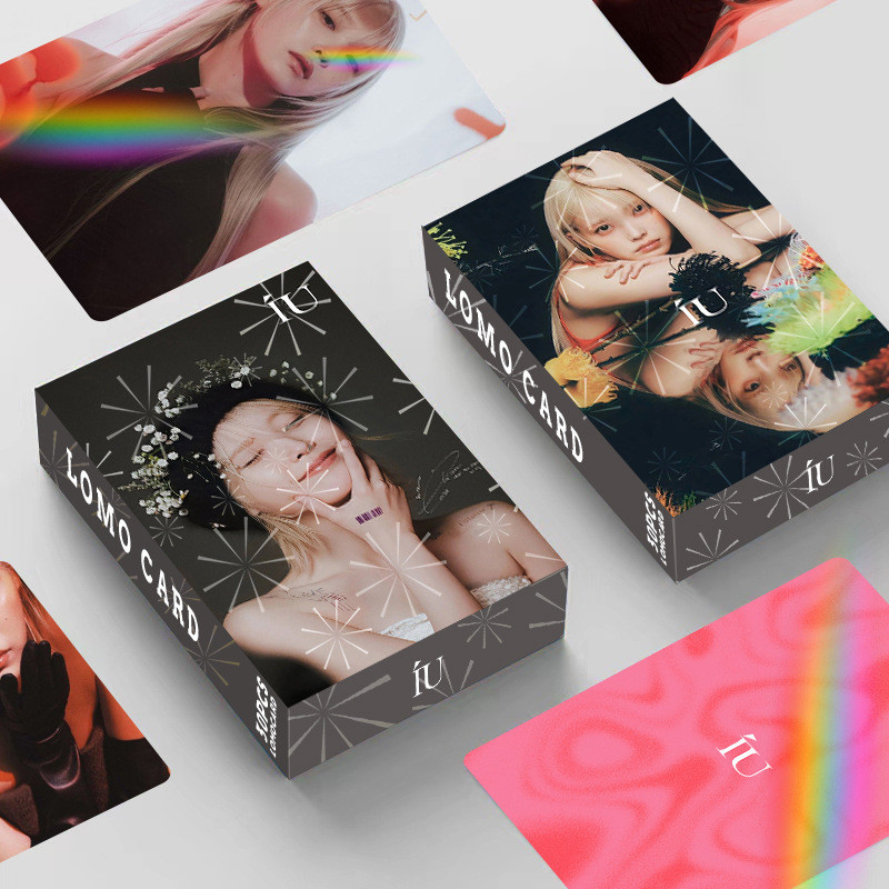 30 Cái / hộp IU Photocards Laser Holographic HEREH World Tour Concert blueming Lomo Cards the Winner Kpop Hologram Bưu Thiếp YM