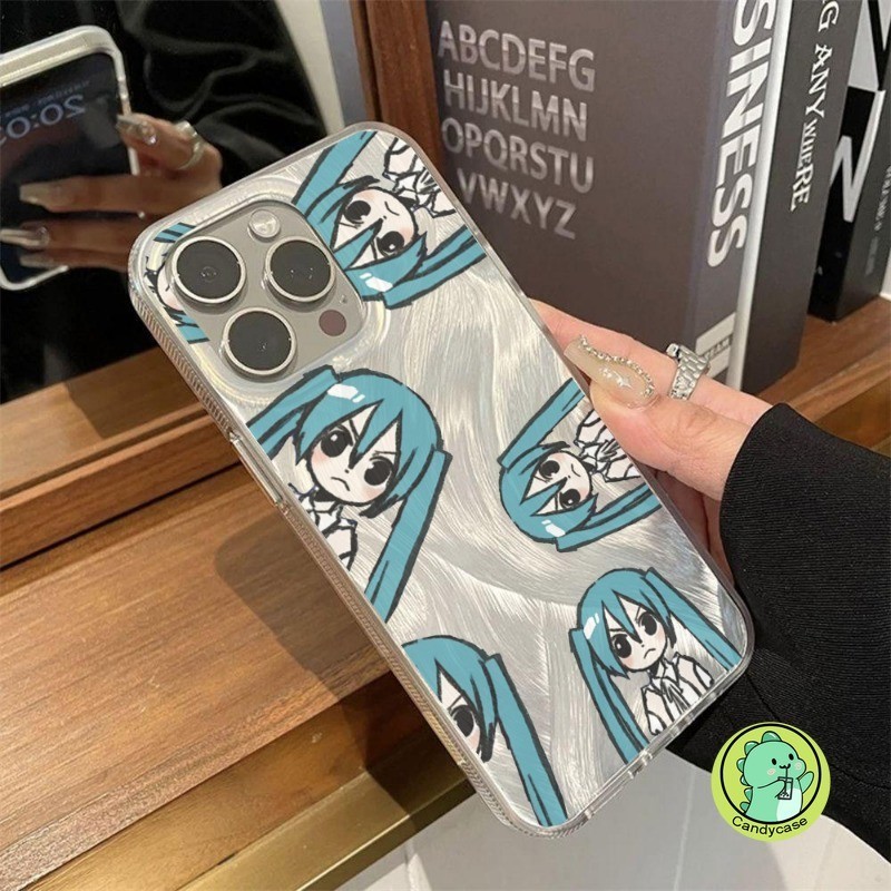 Vỏ Camlet Hatsune Miku Shine Cho Xiaomi Redmi K70 K60 K50 K40 Pro K70E K40S Note 13 12 11 10 Pro Plus 5G Vỏ Điện Thoại IMD Cứng Sang Trọng Anime Dễ Thương