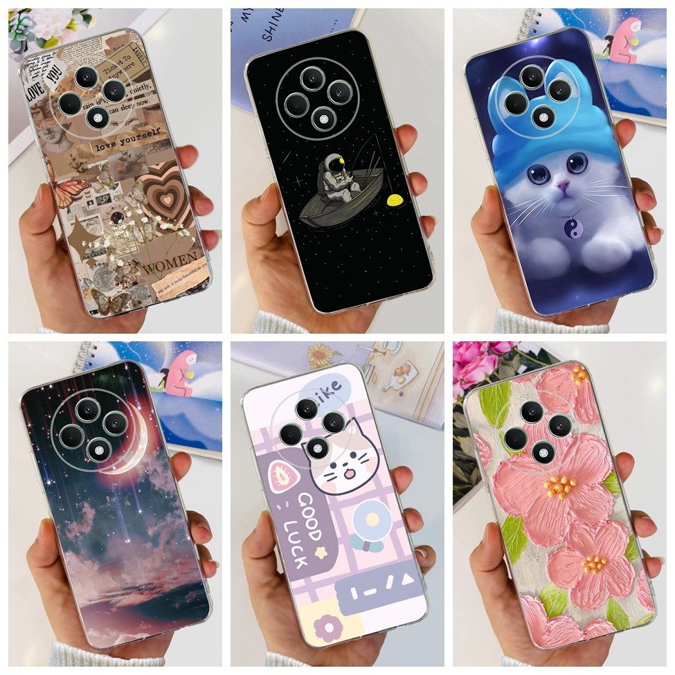 Ốp lưng Oppo Reno 12F 5G CPH2637 Ốp lưng TPU mềm trong suốt Oppo Reno12 F Thời trang mát mẻ Vỏ sơn hoa mèo dễ thương