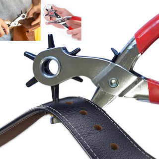 Da Lỗ Đục Lỗ Đồng Hồ Dây Đeo Lỗ Puncher Dây Da Hạng Nặng 6 Kích Thước Xoay Handmake Dây Da Tay Lỗ Đấm Kìm