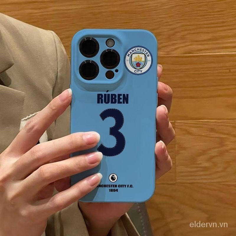 Ốp điện thoại di động biểu tượng đội bóng Manchester City QYJS Ốp Cứng chống rơi Vỏ bảo vệ PC chống rơi 3VBW cho IPhone 15 ProMax 14 13 12 PRO 11 7 8 plus 14 15 X XR XR XSMAX SE sáng tạo