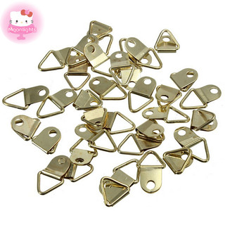 Moonlights 20 Cái / gói Đồng Vàng Tam Giác Hình Ảnh Khung Treo Tường Móc Treo Vòng EN