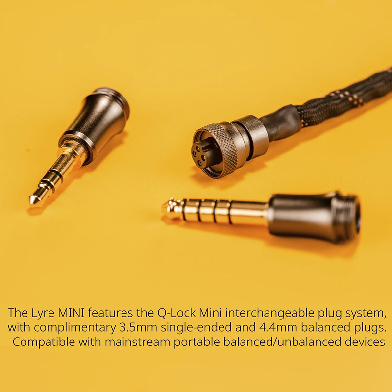 Dunu LYRE MINI HIFI Tai Nghe Cập Nhật Cáp 240 Dây Đồng Cao Cấp MMCX 0.78mm 2PIN 3.5mm 4.4mm Cân Bằng Q-LOCK CẮM