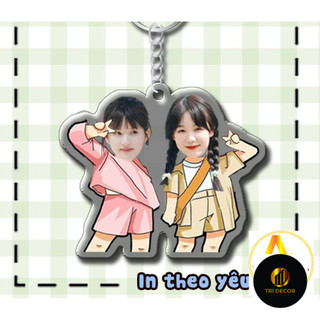 Standee, Móc Khoá IN THEO YÊU CẦU BẠN THÂN NỮ BFF quà tặng bạn bè, couple nữ, móc khoá đeo cặp