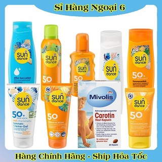 Kem & xịt chống nắng mặt, body Sundance không thấm nước của Đức