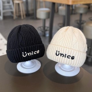 Mũ ấm áp mùa đông RISEDOT, Mũ len dệt kim dày lót nhung, Thời trang thêu chữ Unisex cho bé 1-6 tuổi