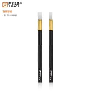 2 Cái / bộ AMAOE Hàn Dán Lưỡi Thiếc Dán Cạp BGA Stencil Thìa Cho CPU NAND DDR IC Chip BGA Hàn Dụng Cụ Sửa Chữa