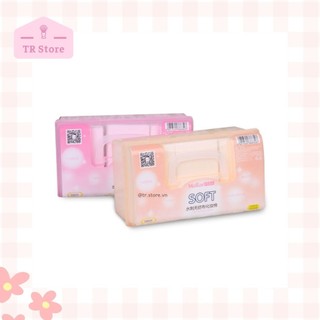 Bông mỏng đắp toner và lotion mask hộp 500 miếng Malian
