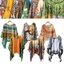 Khăn lụa MERIGGIARE, Khăn chui đầu in hình nữ, Khăn choàng Hijab thương hiệu sang trọng 110x110cm
