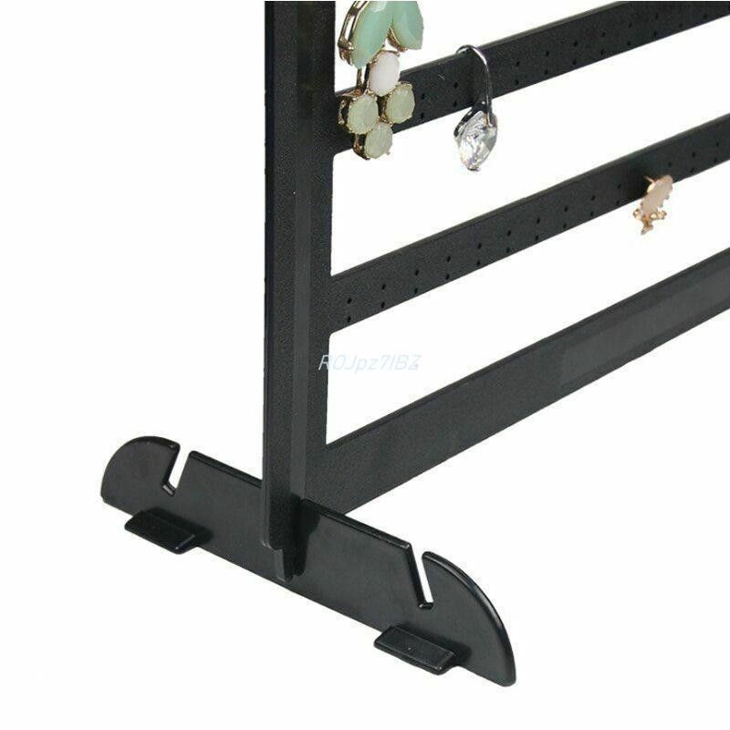 Đơn Giản 240 Lỗ Trang Sức Tổ Chức Đứng Đen Nhựa Bông Tai Giá Đỡ Bông Tai Thời Trang Giá Trưng Bày Trang Sức Giá
