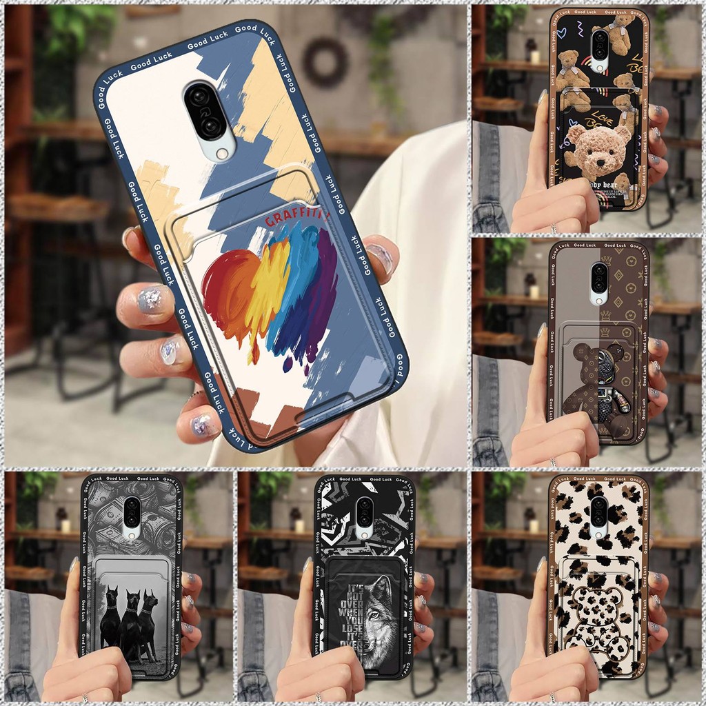 Graffiti TPU Phone Case For Sharp Aquos Zero2/SHV47/SH-01M Full wrap Cartoon Shockproof Cover Card sleeve Fashion Design
