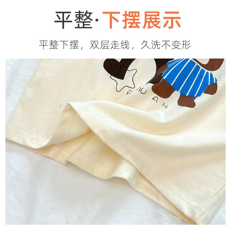 Phong Cách Mới Áo Thun Trẻ Em 100% Cotton Dài Tay Top Bé Trai Bé Gái Hoạt Hình Hợp Thời Trang 5NQT