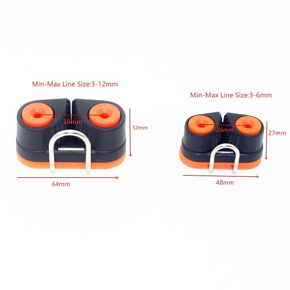 [DEMO3] Đầu vào nhanh Cam Cleat, Phần cứng biển có vòng dẫn đầu Kẹp dây Nylon, Vòng bi thực tế Thuyền Kayak Cleats