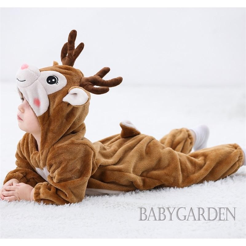 / / -3Month-3years Trang phục động vật Halloween cho bé Khủng long dễ thương / Chim cánh cụt / Nai sừng tấm cho Halloween Trang phục ngày lễ tiệc Cosplay