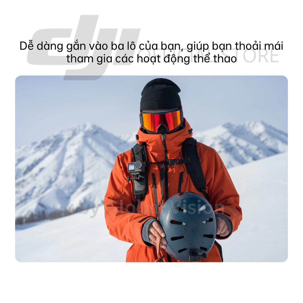 Phụ kiện kẹp balo gắn máy ảnh DJI dành cho Osmo Action camera hành động cao cấp chính hãng