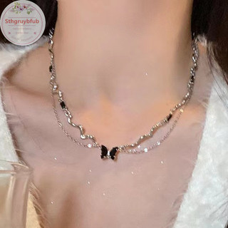Sthb Ngọt Ngào Không Đều Tối Giản Tính Khí Ngọc Trai Cổ Dây Xích sel Choker Dây Chuyền Nữ Kỷ Niệm Hợp Thời Trang Trang Trang Sức Quà Tặng VN