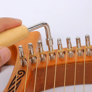 Lyre Harp Điều Chỉnh Cờ Lê Tuner Lever Cổ Điển Lyre Tuner Công Cụ Điều Chỉnh Tay Cầm Bằng Gỗ Tay Cầm Điều Chỉnh Công Cụ Cờ Lê Góc
