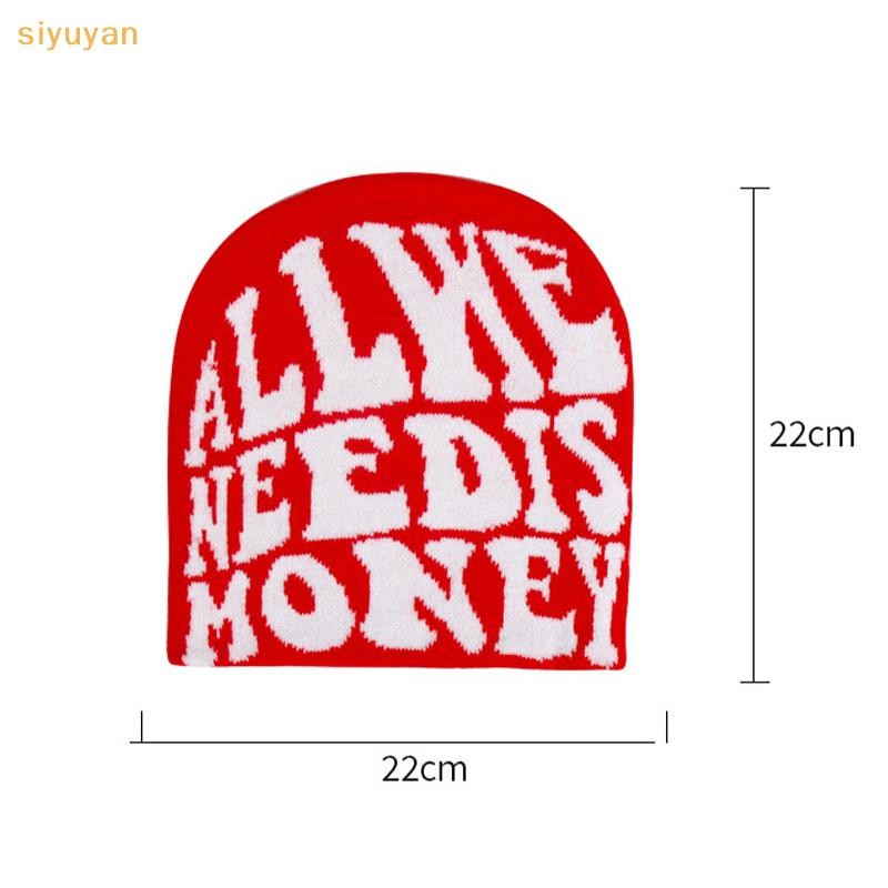 Siyuyan Vintage Y2K Len Acrylic Mũ Dệt Kim Nữ Beanie Mùa Đông Ấm Bò Bông Tai Kẹp Hip Hop Thường Ngày Skullies Mũ Ngoài Trời VN