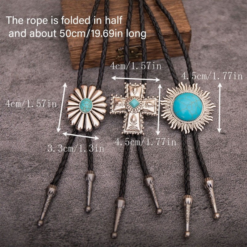 Bầu Trời Hoa Tinh Tế Cà Vạt Cao Bồi Bolo Phù Hợp Với Áo Sơ Mi và Quần Jean