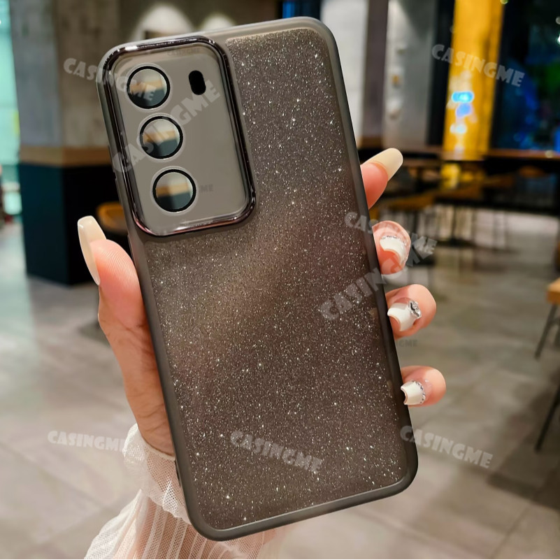 Infinix HOT 50 Pro + 2024 Vỏ lấp lánh Bling Vỏ silicon mềm trong suốt cho Infinix HOT 50PRO + Hot50Pro + 50i 50 Pro Plus + Bảo vệ ống kính máy ảnh Ốp điện thoại chống sốc