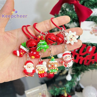 [Keepcheer] Móc khóa Giáng sinh dễ thương Phim hoạt hình Ông già Noel Người tuyết Mặt dây chuyền Vòng chìa khóa Ba lô Phụ kiện trang trí Quà tặng năm mới Giáng sinh [Mới]