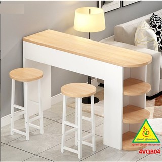 Quầy bar mini gỗ MDF 4VQB04 ( Không ghế ) - NỘI THẤT LẮP RÁP VIENDONGADV
